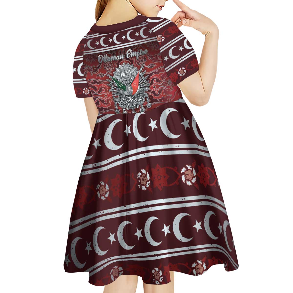 Ottoman Empire Kid Short Sleeve Dress The Eternal State - Wonder Print Shop