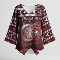 Ottoman Empire Kimono Sleeve Blouse The Eternal State - Wonder Print Shop