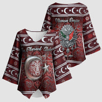 Ottoman Empire Kimono Sleeve Blouse The Eternal State - Wonder Print Shop