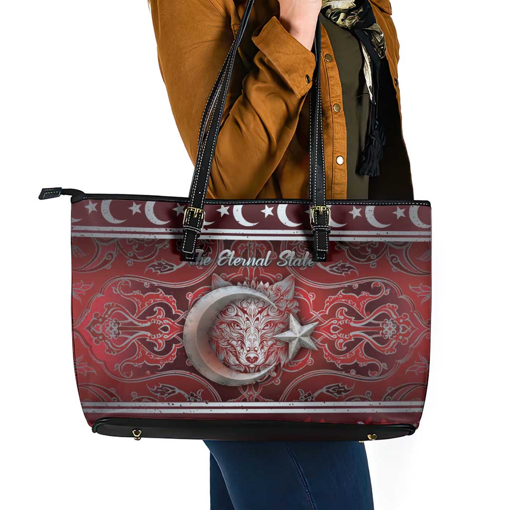 Ottoman Empire Leather Tote Bag The Eternal State - Wonder Print Shop