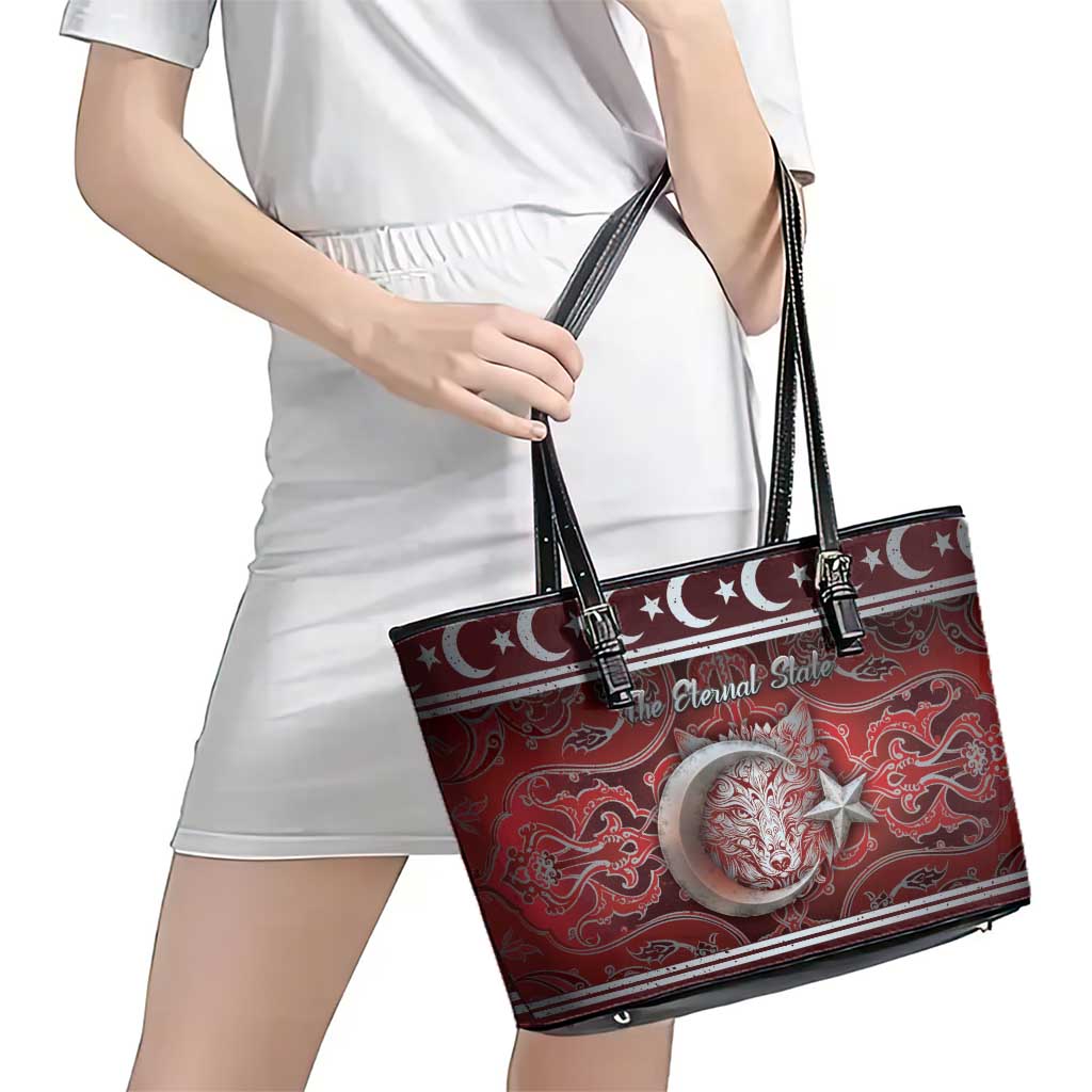 Ottoman Empire Leather Tote Bag The Eternal State - Wonder Print Shop