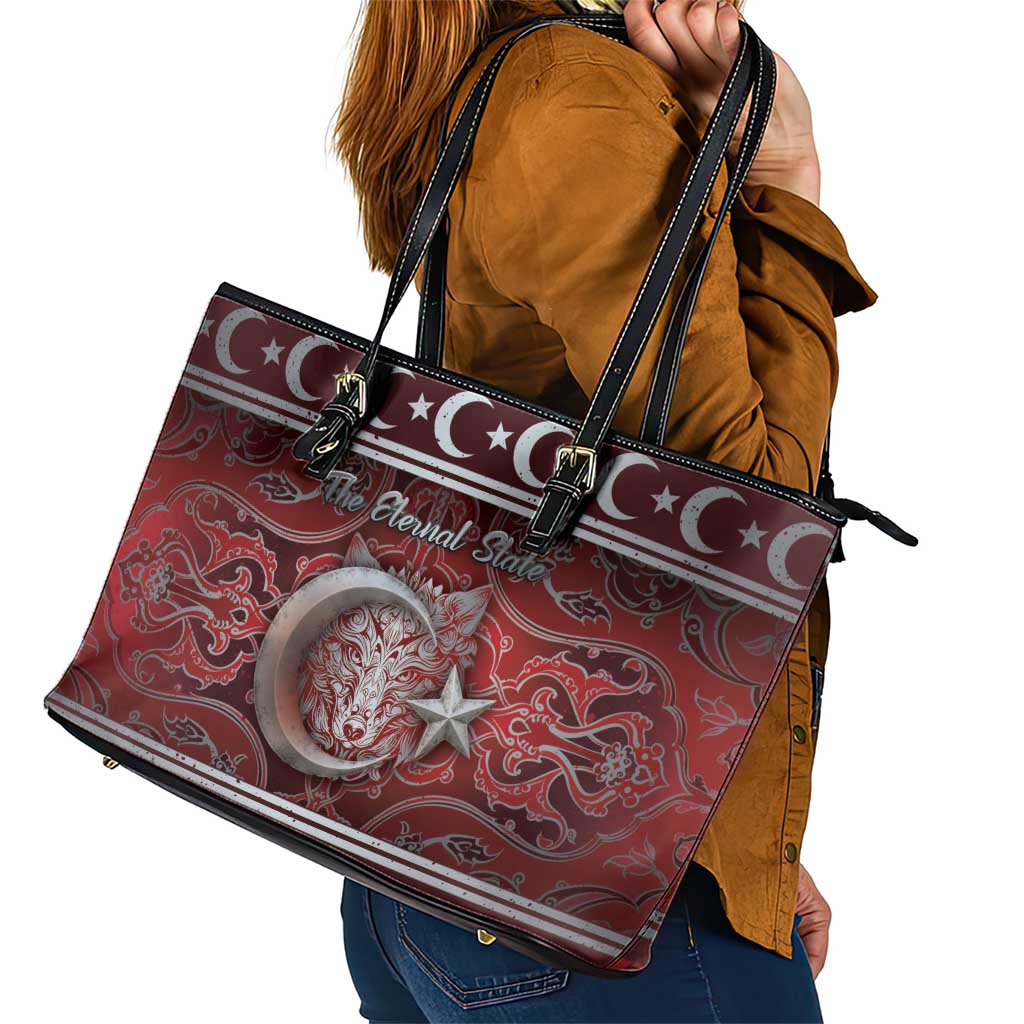 Ottoman Empire Leather Tote Bag The Eternal State - Wonder Print Shop