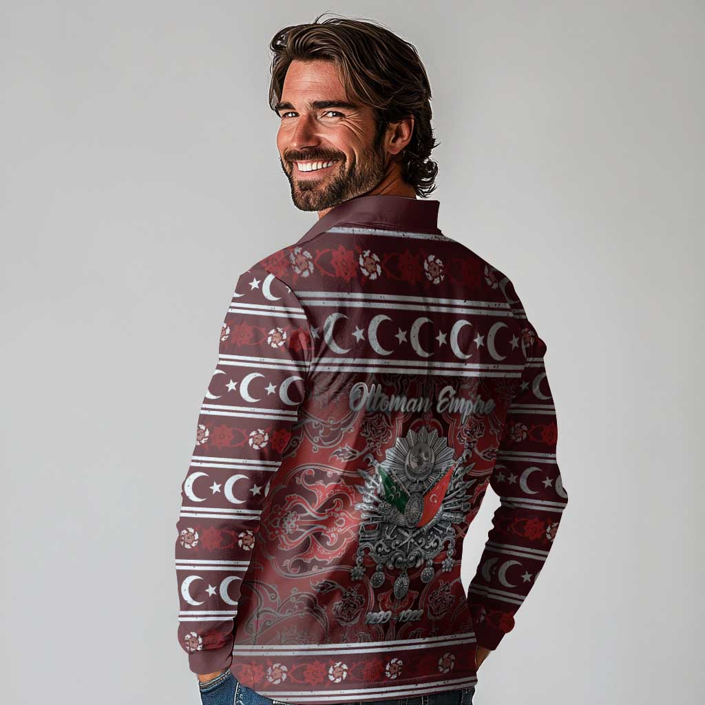 Ottoman Empire Long Sleeve Polo Shirt The Eternal State - Wonder Print Shop