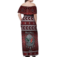Ottoman Empire Off Shoulder Maxi Dress The Eternal State - Wonder Print Shop