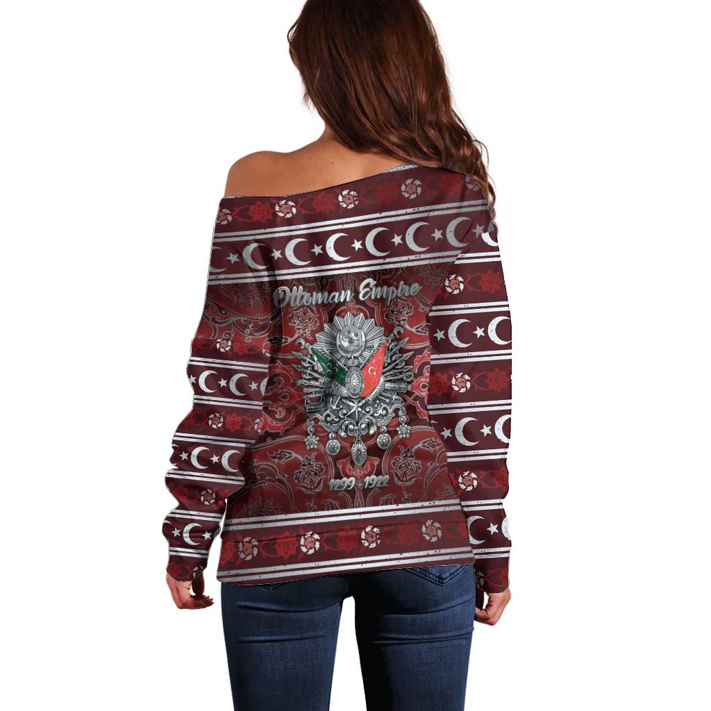 Ottoman Empire Off Shoulder Sweater The Eternal State - Wonder Print Shop
