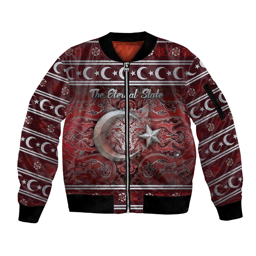 Ottoman Empire Sleeve Zip Bomber Jacket The Eternal State - Wonder Print Shop