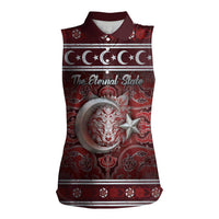 Ottoman Empire Women Sleeveless Polo Shirt The Eternal State - Wonder Print Shop