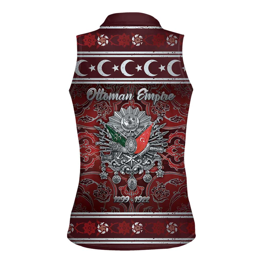 Ottoman Empire Women Sleeveless Polo Shirt The Eternal State - Wonder Print Shop