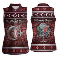 Ottoman Empire Women Sleeveless Polo Shirt The Eternal State - Wonder Print Shop