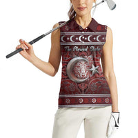 Ottoman Empire Women Sleeveless Polo Shirt The Eternal State - Wonder Print Shop