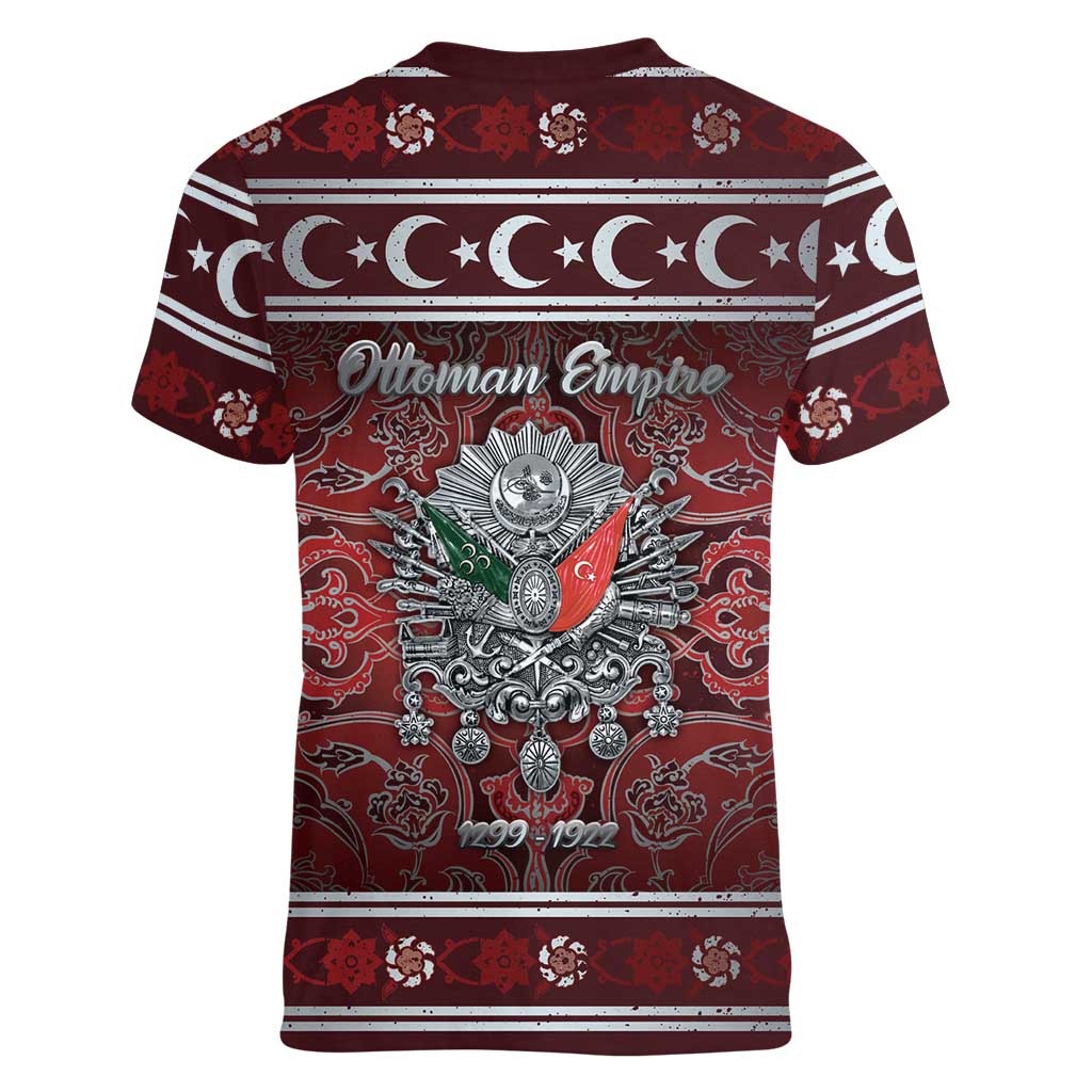 Ottoman Empire Women V-Neck T-Shirt The Eternal State - Wonder Print Shop