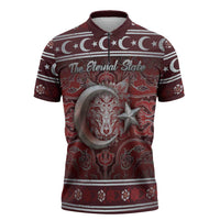 Ottoman Empire Zipper Polo Shirt The Eternal State - Wonder Print Shop