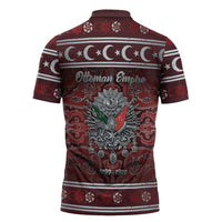 Ottoman Empire Zipper Polo Shirt The Eternal State - Wonder Print Shop
