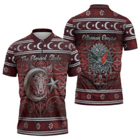 Ottoman Empire Zipper Polo Shirt The Eternal State - Wonder Print Shop
