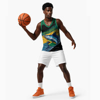 Personalized Afro-Jamaicans Fishing Basketball Jersey Blue Marlin Fish