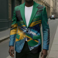 Personalized Afro-Jamaicans Fishing Blazer Blue Marlin Fish