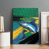 Afro-Jamaicans Fishing Canvas Wall Art Blue Marlin Fish