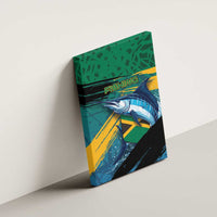 Afro-Jamaicans Fishing Canvas Wall Art Blue Marlin Fish