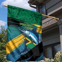 Afro-Jamaicans Fishing Garden Flag Blue Marlin Fish