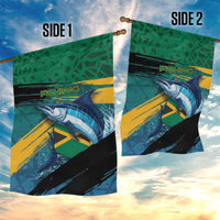 Afro-Jamaicans Fishing Garden Flag Blue Marlin Fish