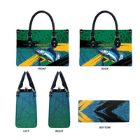 Afro-Jamaicans Fishing Leather Bag Blue Marlin Fish