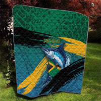 Afro-Jamaicans Fishing Quilt Blue Marlin Fish