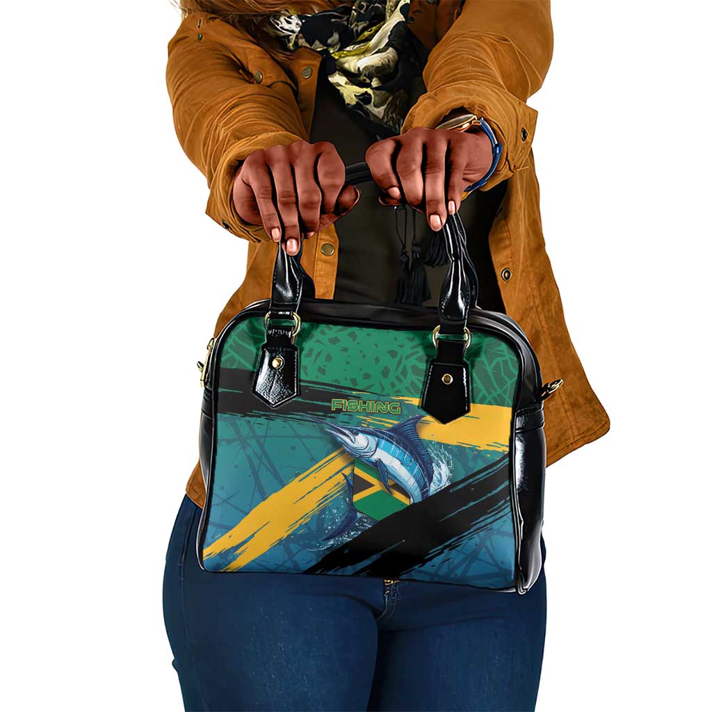 Afro-Jamaicans Fishing Shoulder Handbag Blue Marlin Fish