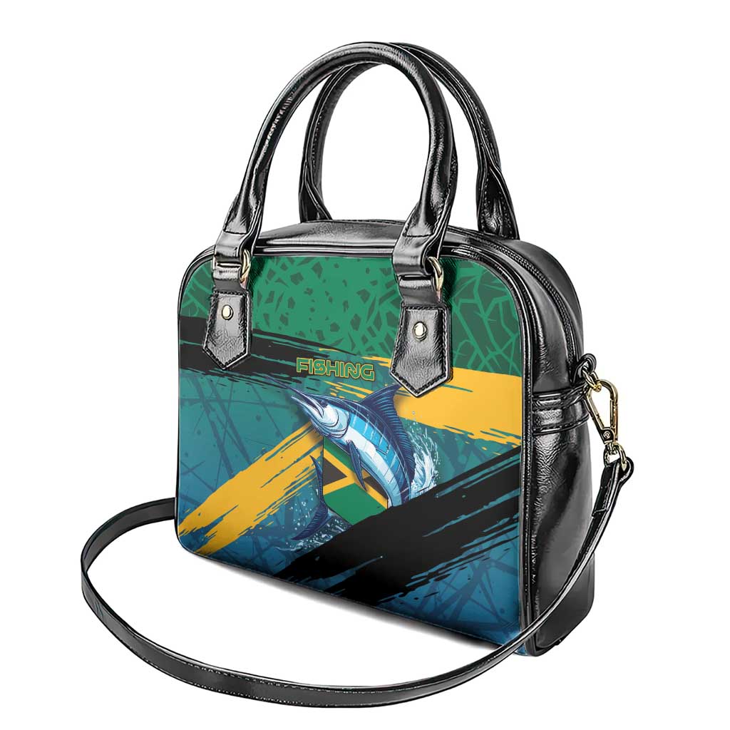 Afro-Jamaicans Fishing Shoulder Handbag Blue Marlin Fish