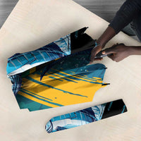 Afro-Jamaicans Fishing Umbrella Blue Marlin Fish