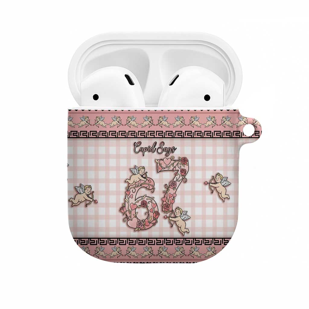 67 Valentine's Day AirPods Case Vintage Rose And Cupid
