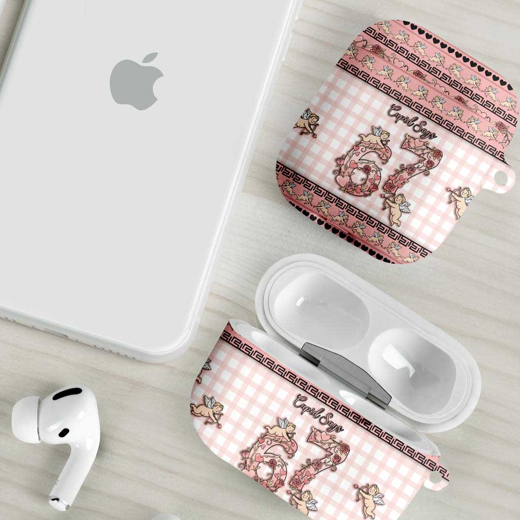 67 Valentine's Day AirPods Case Vintage Rose And Cupid