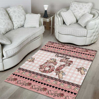67 Valentine's Day Area Rug Vintage Rose And Cupid