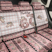 67 Valentine's Day Back Car Seat Cover Vintage Rose And Cupid