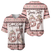 Personalized 67 Valentine's Day Baseball Jersey Vintage Rose And Cupid