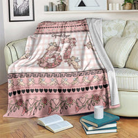 67 Valentine's Day Blanket Vintage Rose And Cupid