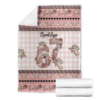 67 Valentine's Day Blanket Vintage Rose And Cupid
