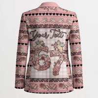 Personalized 67 Valentine's Day Blazer Vintage Rose And Cupid