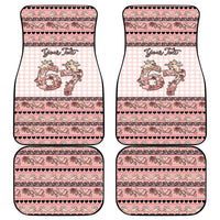 Personalized 67 Valentine's Day Car Mats Vintage Rose And Cupid