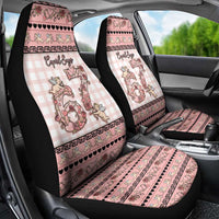 67 Valentine's Day Car Seat Cover Vintage Rose And Cupid