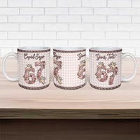 Personalized 67 Valentine's Day Ceramic Mug Vintage Rose And Cupid