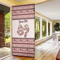 Personalized 67 Valentine's Day Door Cover Vintage Rose And Cupid