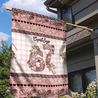 67 Valentine's Day Garden Flag Vintage Rose And Cupid