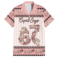 Personalized 67 Valentine's Day Hawaiian Shirt Vintage Rose And Cupid