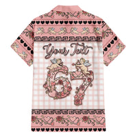 Personalized 67 Valentine's Day Hawaiian Shirt Vintage Rose And Cupid