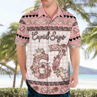 Personalized 67 Valentine's Day Hawaiian Shirt Vintage Rose And Cupid