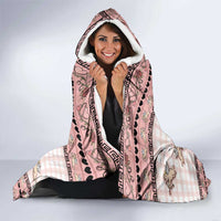 67 Valentine's Day Hooded Blanket Vintage Rose And Cupid