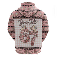 Personalized 67 Valentine's Day Hoodie Vintage Rose And Cupid