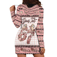 Personalized 67 Valentine's Day Hoodie Dress Vintage Rose And Cupid