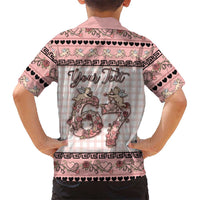 Personalized 67 Valentine's Day Kid Hawaiian Shirt Vintage Rose And Cupid