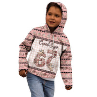 Personalized 67 Valentine's Day Kid Hoodie Vintage Rose And Cupid